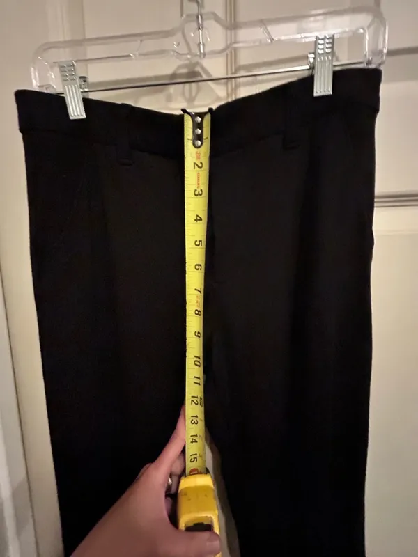 Lee Black Dress Pants — Tailored Straight Leg - size 10P - Image 3