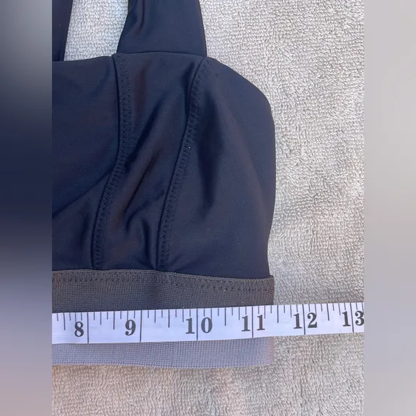 Free People Movement Black Olive Gray Sport Bra yoga Pilates activewear XSmall - Image 3