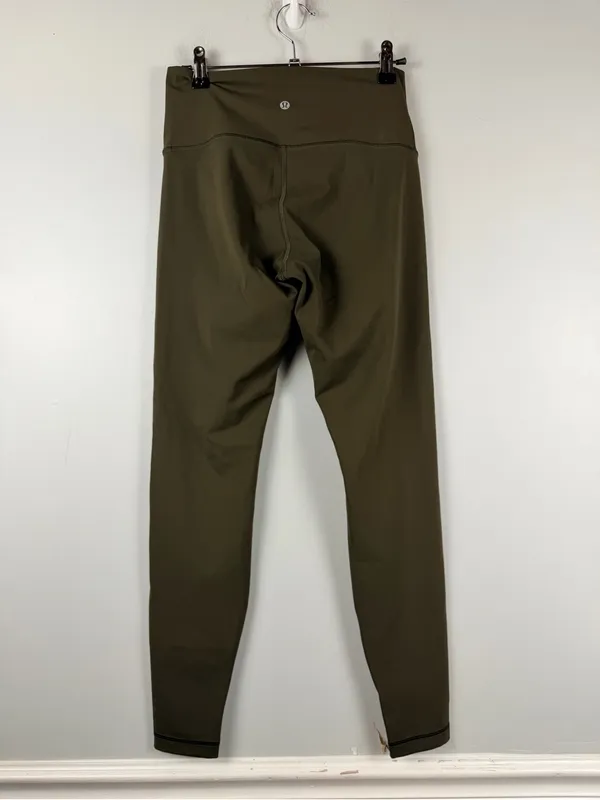 lululemon Olive wunder under High Rise Ankle Leggings Women's Size 8 - Image 2