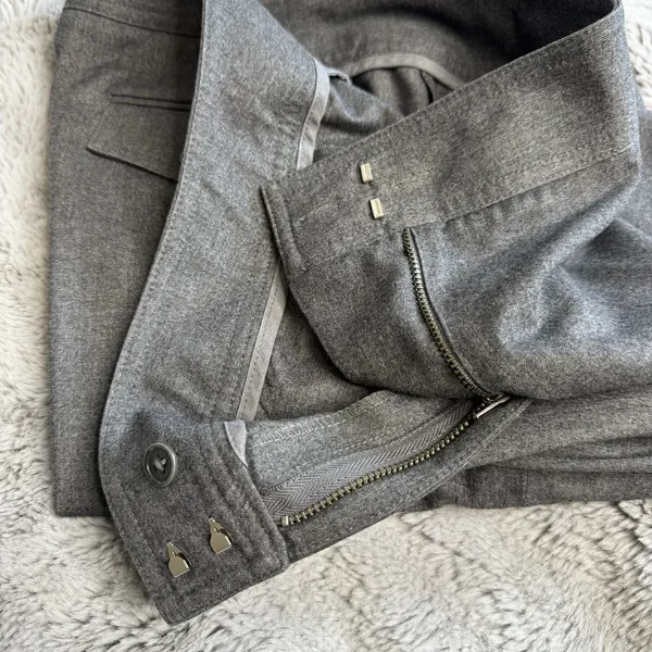 Adrienne Vittadini Pants Womens Sz 8 Heather‎ Gray Dress Wide Leg 32x32 - Image 16