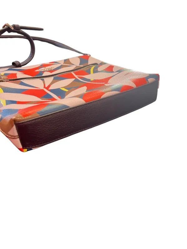 Kate Spade NY woms blue red floral crossbody handbag 9.5"x10.5x2" SKU 10-045 - Image 5