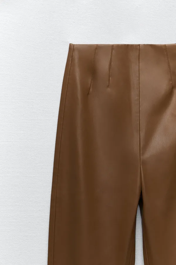 nwt high waisted faux leather leggings pants - Image 5