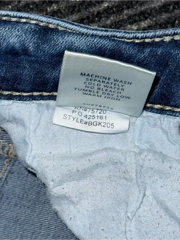 Buckle BKE Gabby Curvy High Rise Ankle Tall Stretch Jean Sz 27 Distressed BGK205 - Image 10