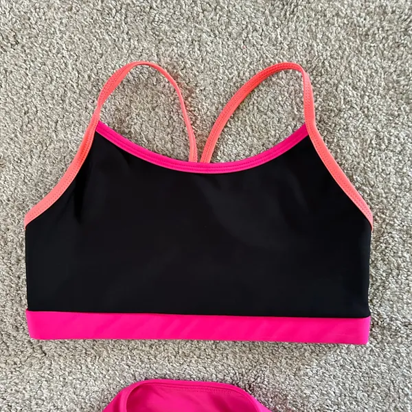 Lulus Goal-Oriented Black Color Block High Impact Leggings and sports bra‎ small - Image 6