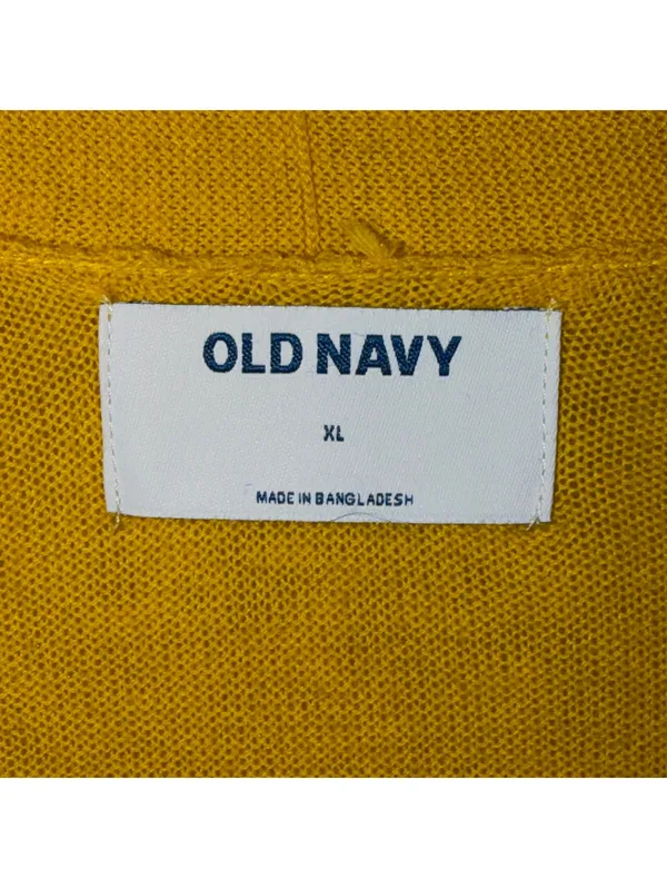 Old Navy XL Mustard Yellow Open Front Cardigan - Image 5