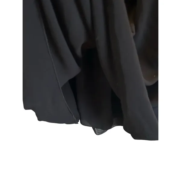 Aritzia Wilfred black stretchy smocked midi dress grunge dark fairy Small - Image 9