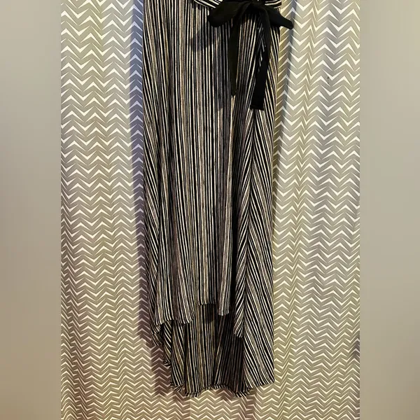 Anthropologie / Maeve | Salsola Striped Hi-Low Tie-Waist Maxi Dress, size XS - Image 5