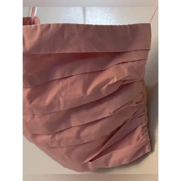 Abercrombie & Fitch Blush Strapless Cropped Tube Top Women's Sz Medium - Image 3