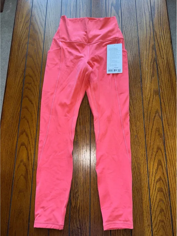 Lululemon Align With Pockets High-Rise 25” Pale Raspberry Size 4 NWT - Image 3