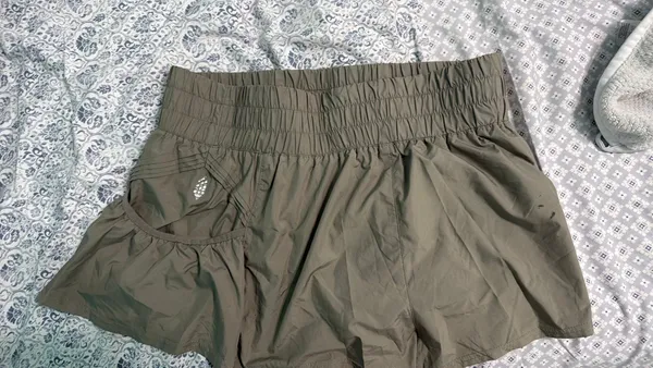 FP Movement Shorts Flirt Green Get Your On Olive Large - Image 2