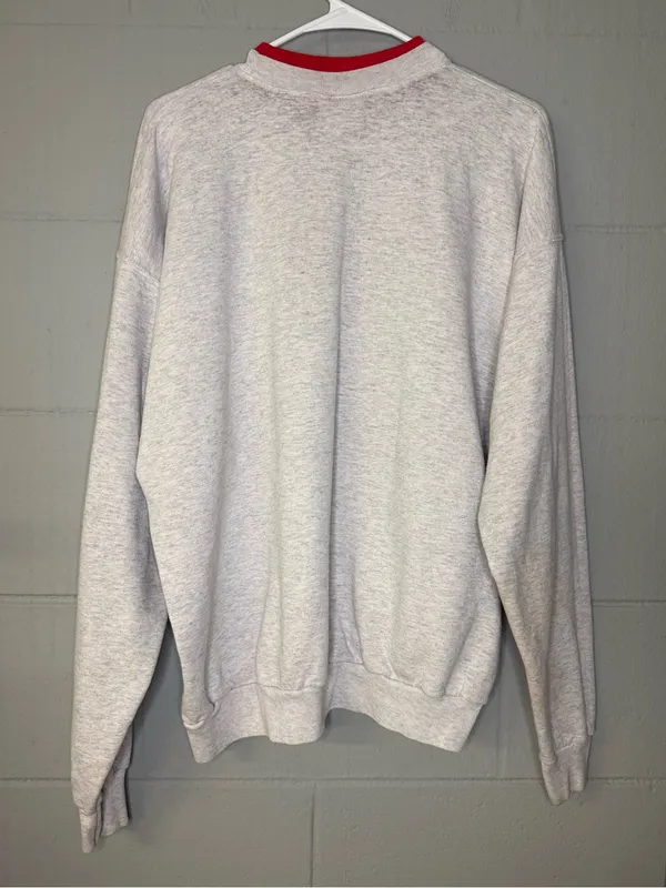 Vintage 90s Grandma Embroidered Crewneck Sweatshirt M&C Sportswear Grannycore Lg - Image 4