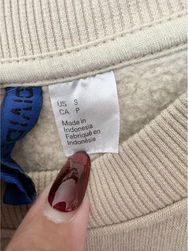 Divided Basic Men’s S Beige Fleece Crewneck Sweatshirt Pullover Long Sleeve - Image 6