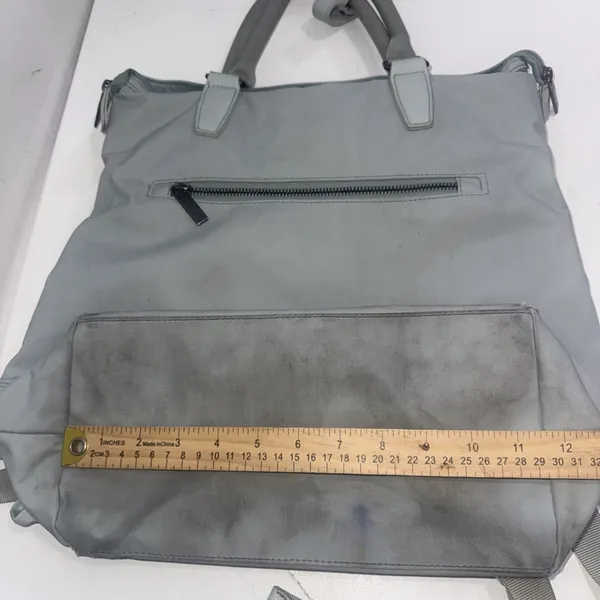 Open Story Travel Blue Nylon Laptop Bookbag School Multiple Compartment Backpack - Image 9