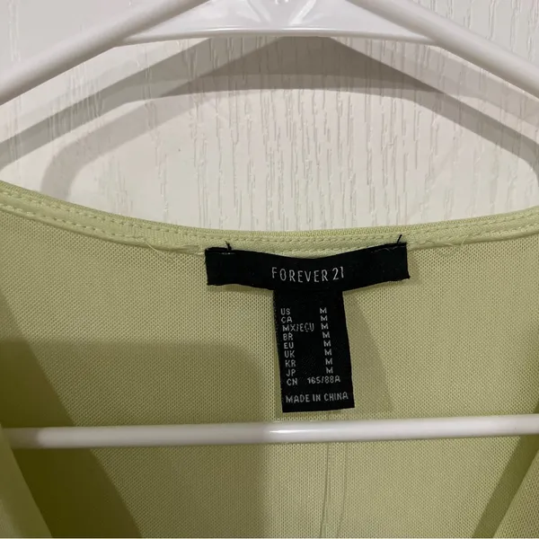 FINAL PRICE NWT Forever 21 Light Green Sheer Bodysuit - Image 4
