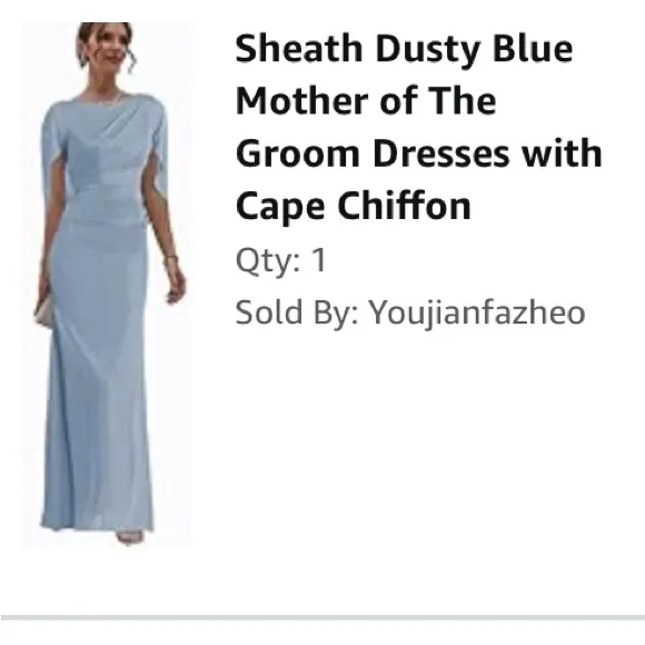 NWT Slate Blue Formal Maxi Dress - Image 2