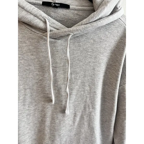 QUINCE SuperSoft Fleece Pullover Hoodie in Heather Grey - Size XS - Image 4