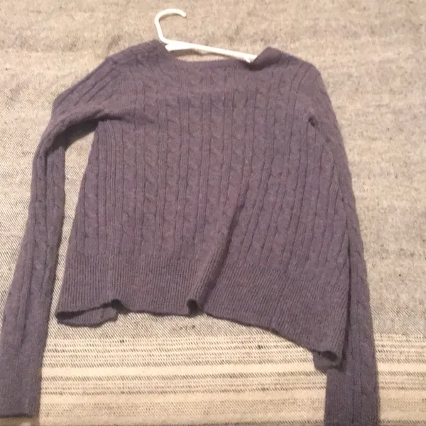 Aerie Lavender cable knit sweater - Image 3