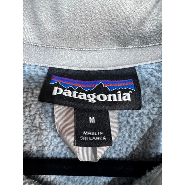 Patagonia Women's M Blue Better Sweater Quarter Zip Pullover Fleece - Image 3