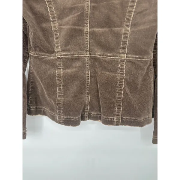 Department of Peace Corduroy Blazer Jacket Women XS Brown Boho Western Earthy - Image 4