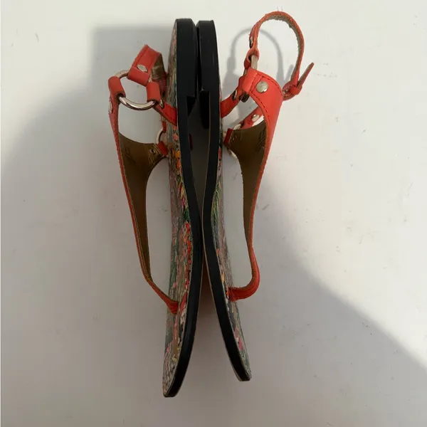 Sam Edelman Greta Orange Thong Slingback Sandals Size 8 - Image 4