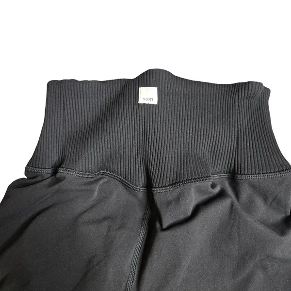 Vuori Black‎ Women's Ribbed Waist Leggings Size: M - Image 5