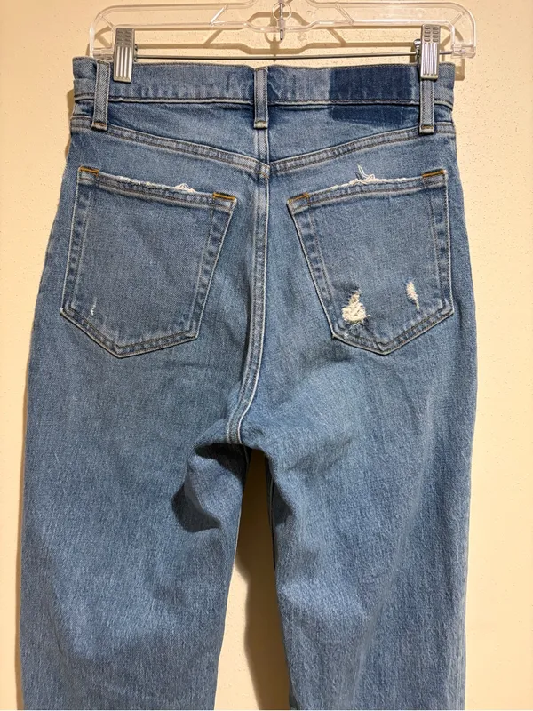 Abercrombie & Fitch The ‘90s Straight Ultra High Rise Jean Crossover Waist 26/2 - Image 6
