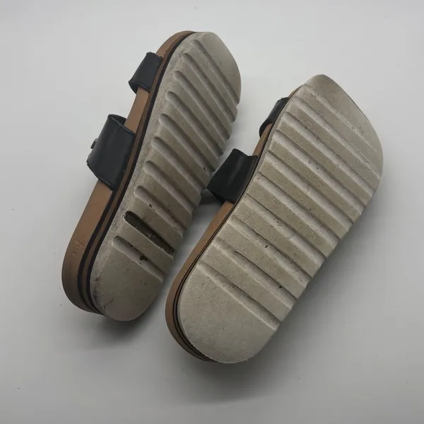 Reef Cushion Vista Hi Black Tan Platform Double Strap Slide Sandals Womens 8 - Image 5
