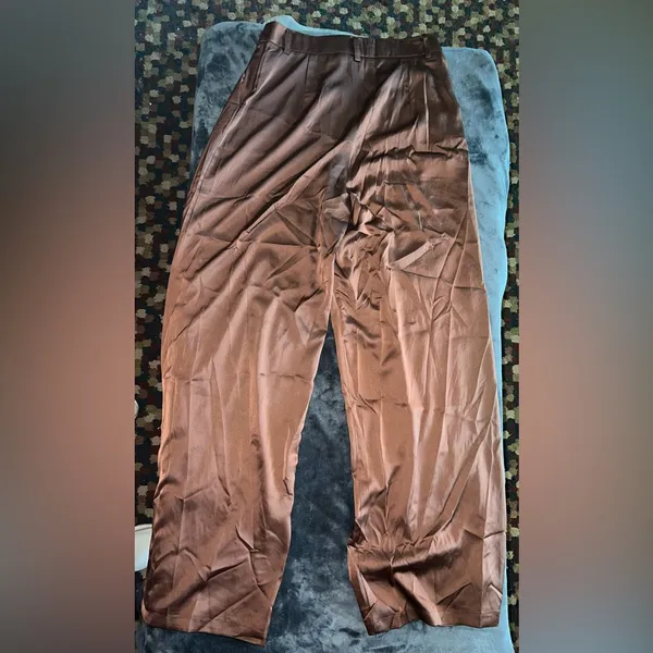 Peppermayo Milano Satin Pant in Chocolate Brown Size 6 New with tag - Image 9