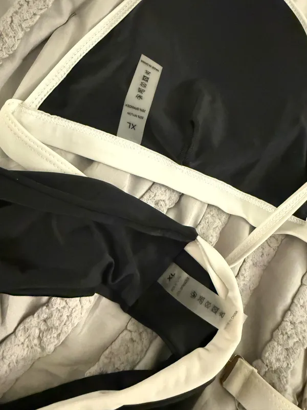 Amazon Black and White Block Bikini Set - Image 3