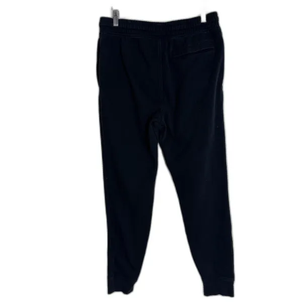 Gymshark Jogger Pants Medium Black Fleece Sweatpants‎ Drawstring Cuffed - Image 8