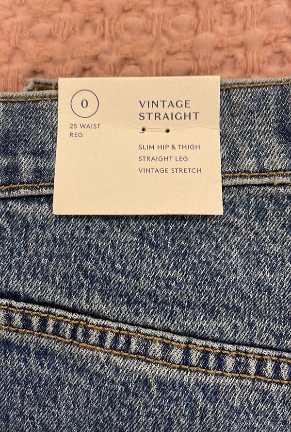 Universal Thread Vintage Straight Jeans Size 0 - Image 2
