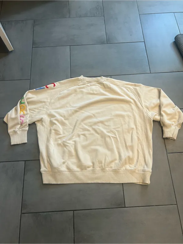 Aerie Down To Earth Cheers Oversized Crewneck in Cream - Image 5