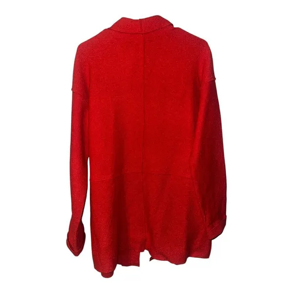 Tahari Womens Red‎ Open Front Cardigan, Small - Image 2