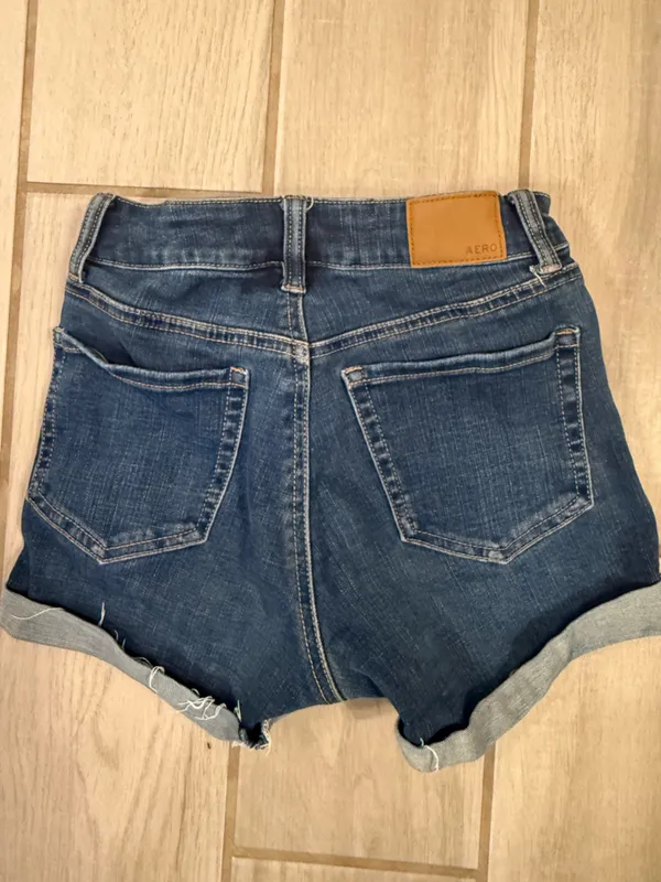 Aeropostale High Rise Midi Denim Shorts – Women’s Size 00 - Image 4