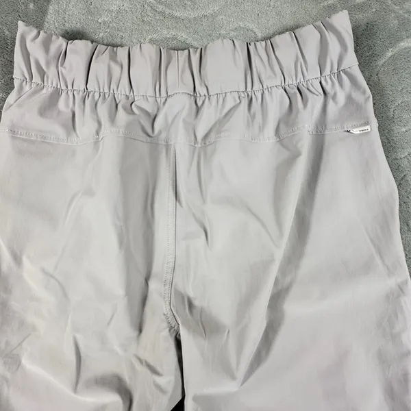 Vuori Miles Ankle Pants Women Small Beige Tapered Joggers Zip Pocket Performance - Image 6