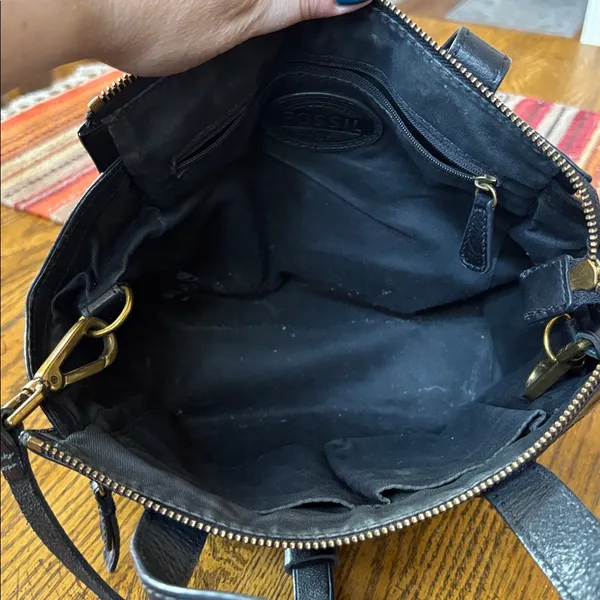 Fossil Tessa Satchel / black / tote - Image 5
