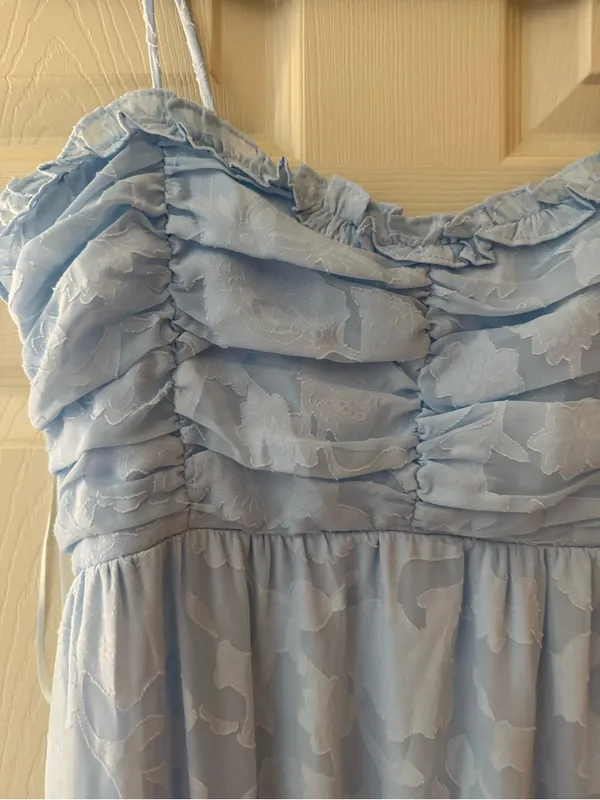 Altar'd State Pale Blue Ruffle-Tier Maxi Dress - Image 2
