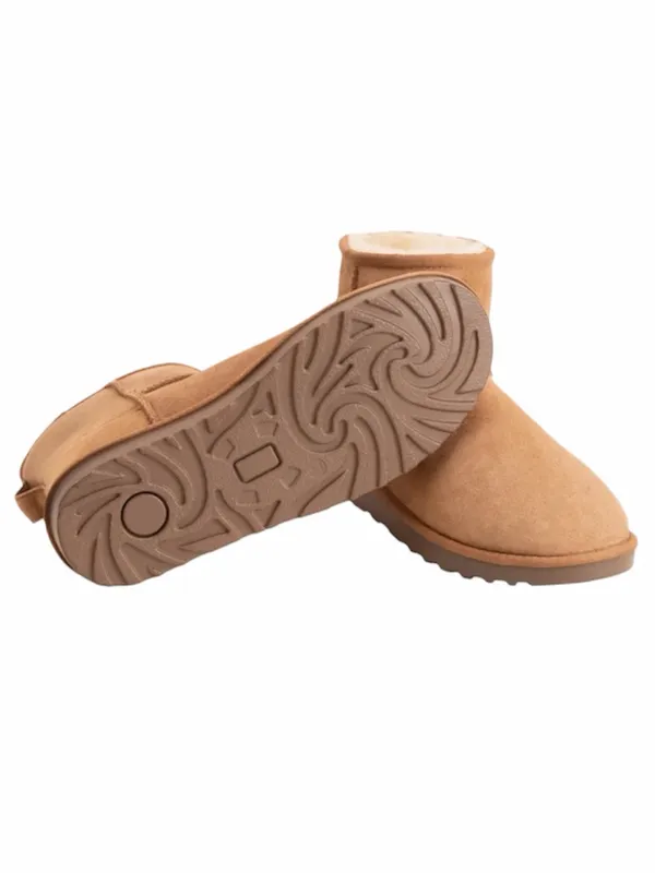NEW Kirkland Signature Women’s Shearling Chestnut Tan Winter Short Boots Size 11 - Image 16