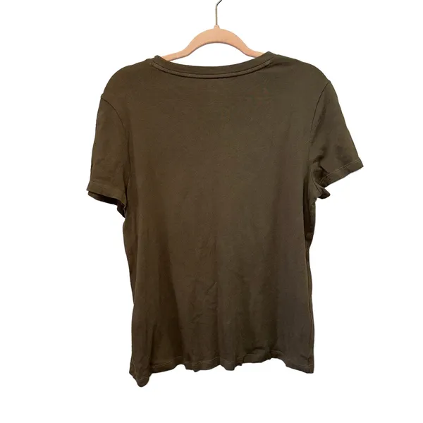 Gap Canyon Green Crop Pocket Tee‎ Women's Medium Short Sleeve Crewneck Basic - Image 2