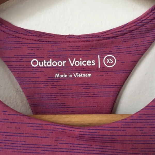 Outdoor Voices TechSweat™ Sports Bra Crop Top in Mulberry XS - Image 5