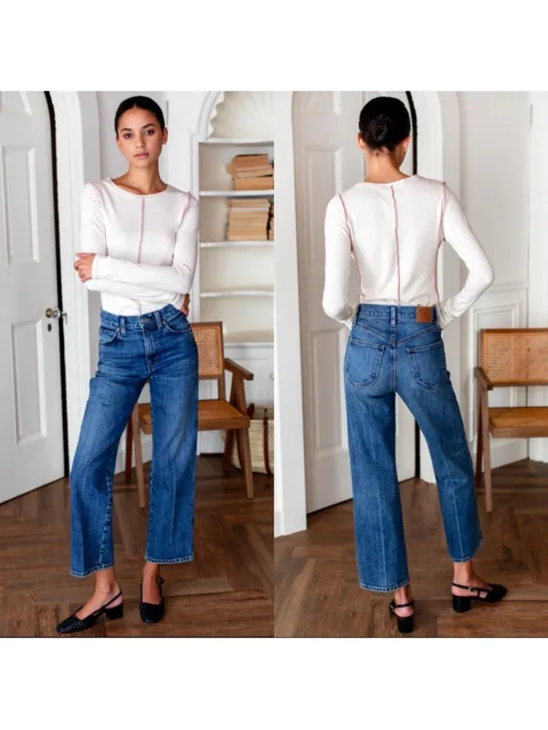 Emerson Fry Twin Doves Treasure Straight Ankle Jeans Generation Wash 26 - Image 2