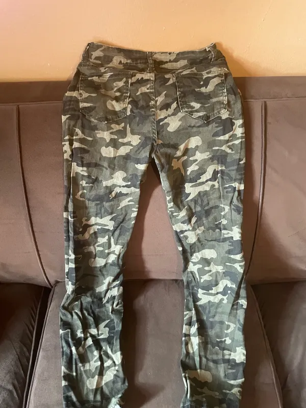 Women’s Fatigue Pants Cotton Size L Green Size L - Image 10
