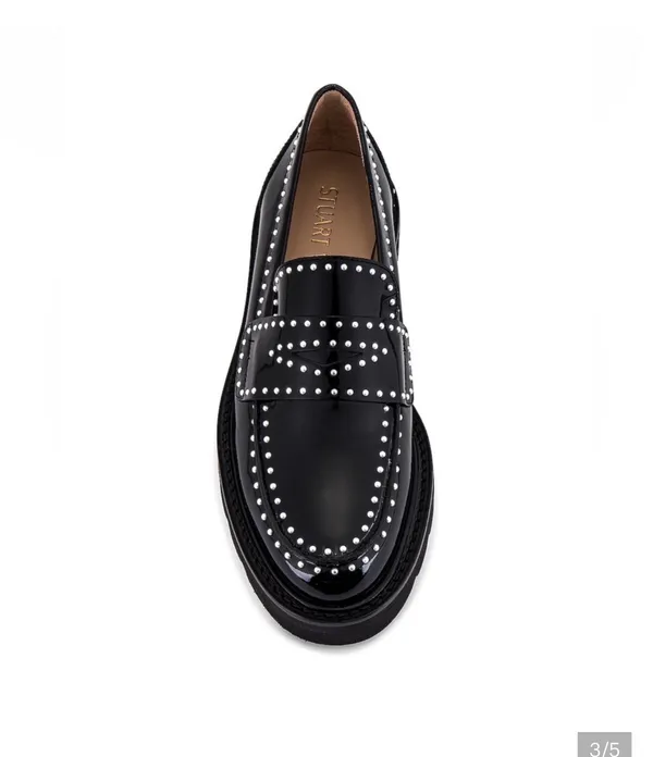 Stuart Weitzman Loafer with Pearl Detail - Image 2
