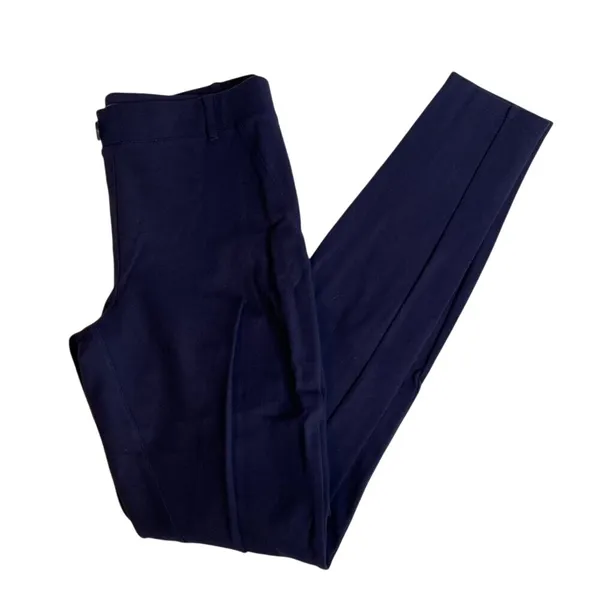 Betabrand Women's Navy Blue Stretch Pants‎ Size S Long Ankle Crop - Image 3