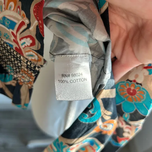 Love the Label Anthropologie Navy Gathered Ruffle Blouse Longsleeve Size XS - Image 6