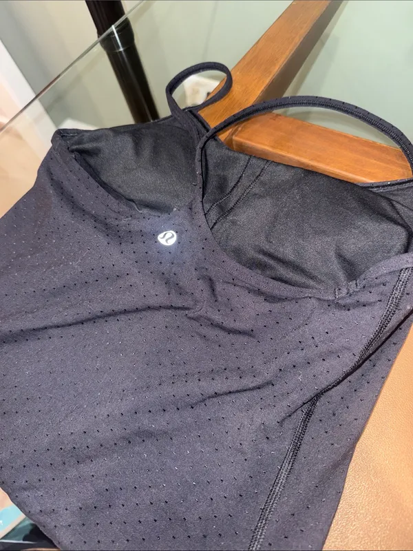 Lululemon Power Y Tank *Luon Shine Dot Black size 6! - Image 6