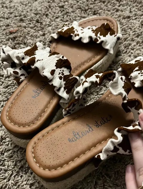 Altar'd State Cow Print shoes - Image 5