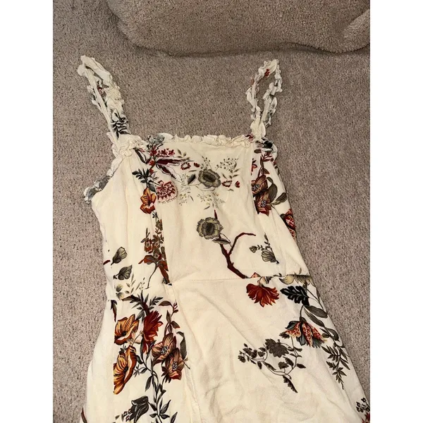 Here comes the sun tan floral dress - Image 2
