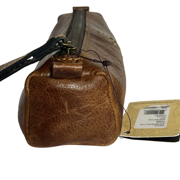Patricia Nash Isla‎ Cosmetic Case Womens Cognac Distressed Vintage Leather Pouch - Image 5