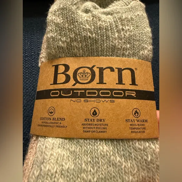 Born Outdoor No SHOWS Cotton Acrylic Wool Blend Socks 4 Pairs Shoe NWT Size 4-10 - Image 4